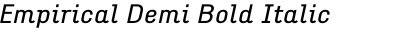 Empirical Demi Bold Italic